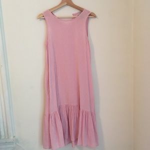 Pink midi dress